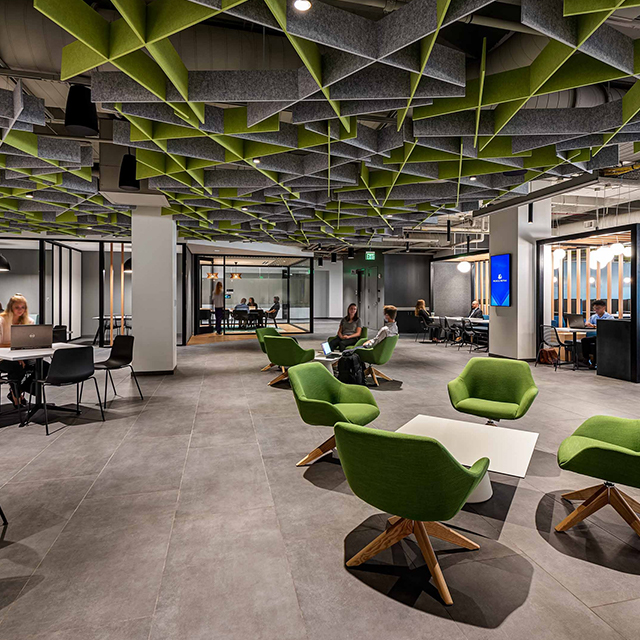 وحدات السقف الصوتية غير المنتظمة