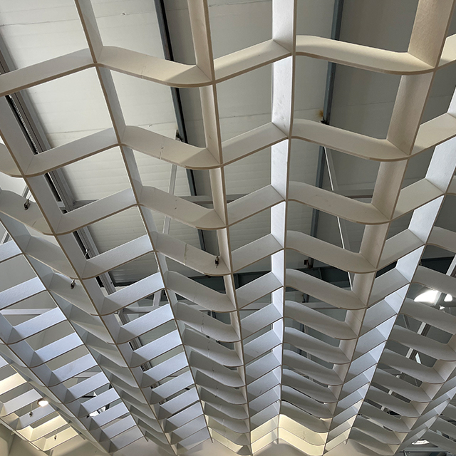 سقف صوتي متموج