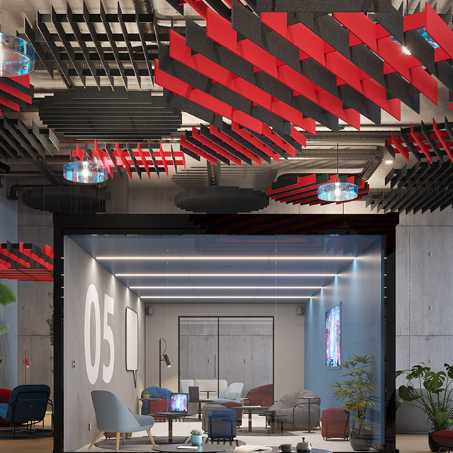 لوحات متباعدة بأطوال مختلفة