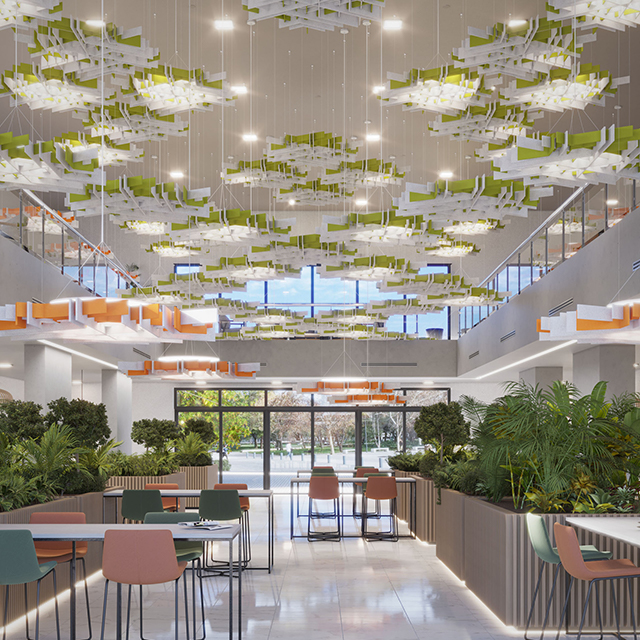 وحدات السقف الصوتية غير المنتظمة