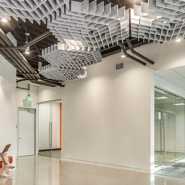 إنشاء وحدات السقف الصوتية