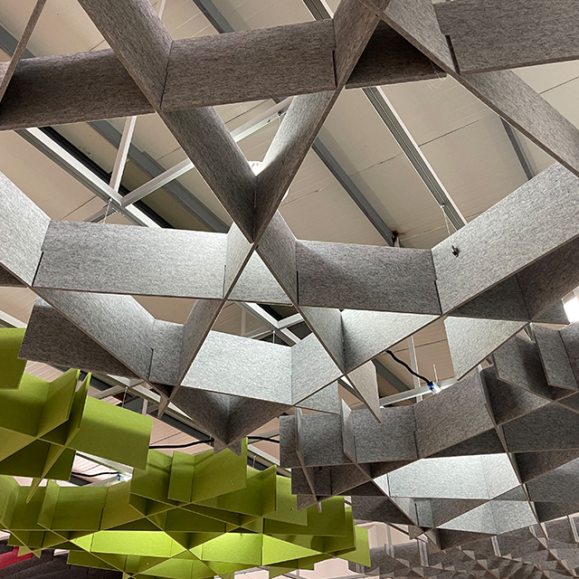 وحدات السقف الصوتية غير المنتظمة